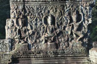 Intricate designs in Bayon temple